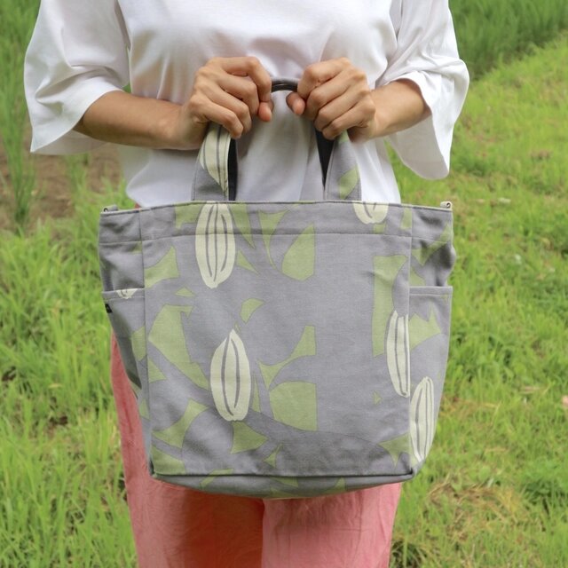 ショルダートート「スターフルーツ」ギフト_木柄