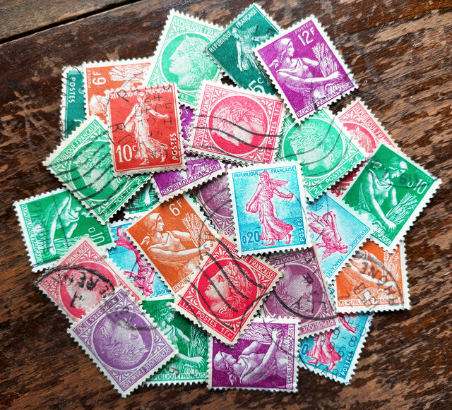 フランス古切手（TROIS）9枚セット【France】DA-STE146 | iichi 日々の