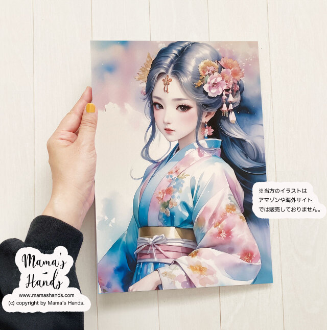 ⭐️3点売れました⭐️A4 ポスター☘️《乙女なクシナダヒメ》奇稲田姫  櫛名田比売 日本神話 開運 イラスト アート