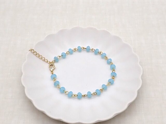 ★ルビー ボタンカット ブレスレット④(SA) サファイアボタンカットブレスレット 4×8mm 230 | iichi 日々の