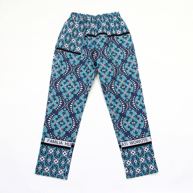 カンガのジョッパーズパンツ（ チューリップ プルシャンブル― ）アフリカ布パンツ カンガパンツ