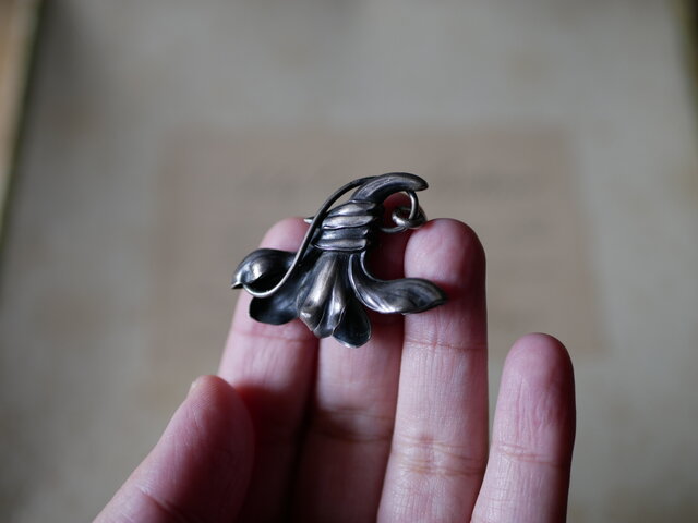 フランス　純銀950製　アンティーク　ヤドリギ　ブラシ　アールヌーボー フランス 純銀950製 アンティーク ヤドリギ ブラシ アールヌーボー