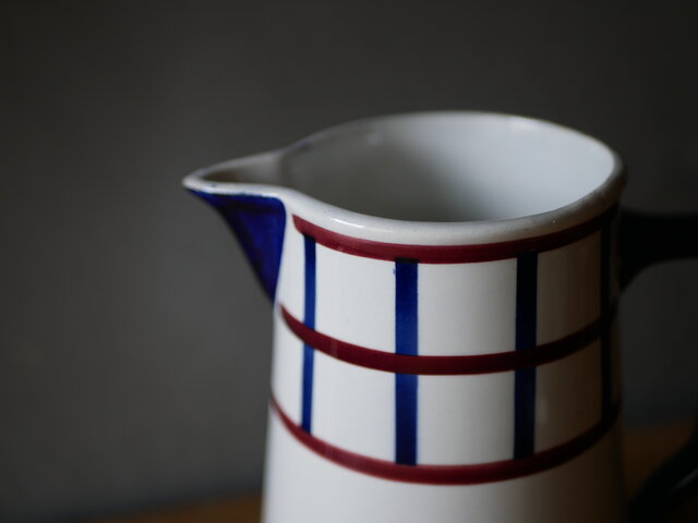 バスク柄 ピッチャー 水差し フランスブロカント アンティークのある