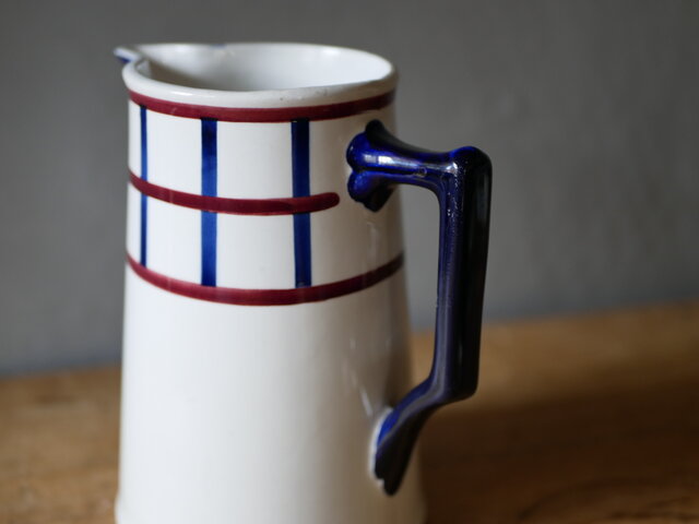 バスク柄 ピッチャー 水差し フランスブロカント アンティークのある