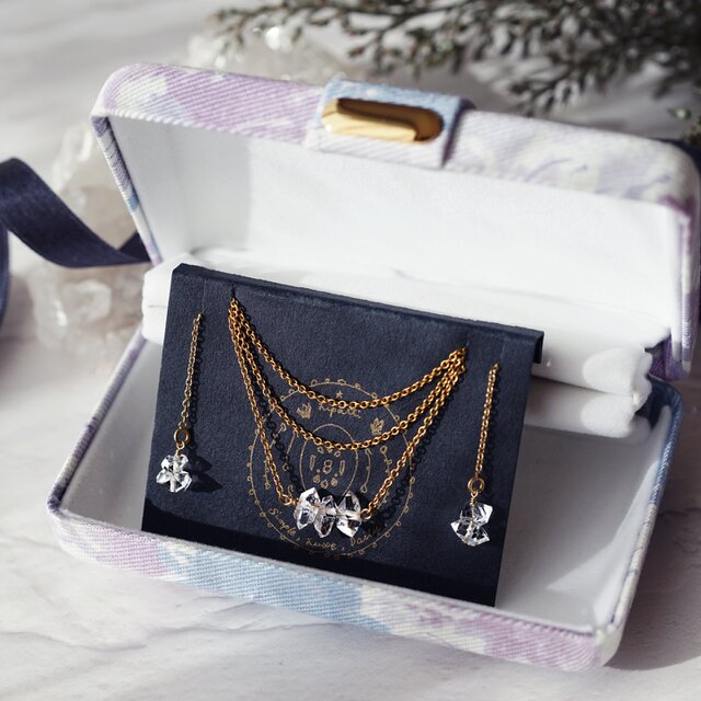 ホリデーコフレセット★ハーキマーダイヤモンドのセット★ケース入り＆送料無料 ハーキマーダイヤモンドのセット