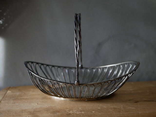 メタルのバスケット フルーツバスケット フランスヴィンテージ