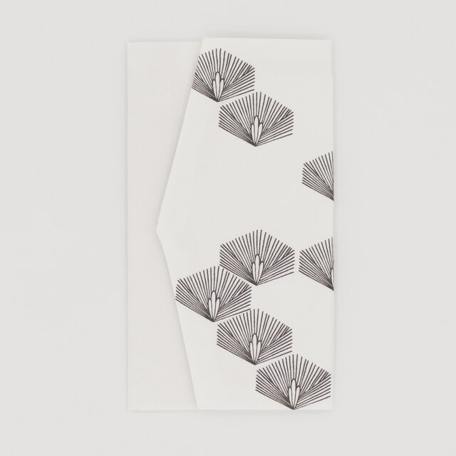 京友禅　金封袱紗（ふくさ）『ONE TONE』　松　白基調・モノトーン