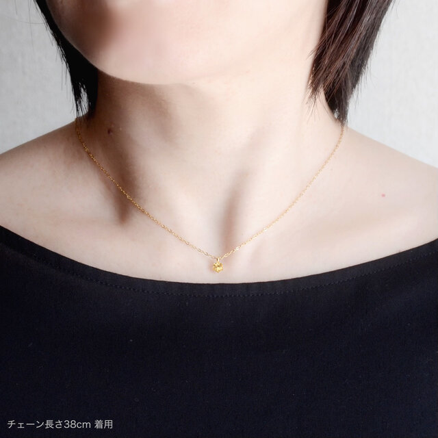 つけっぱなしOK！AAA インペリアル トパーズ 一粒ネックレス