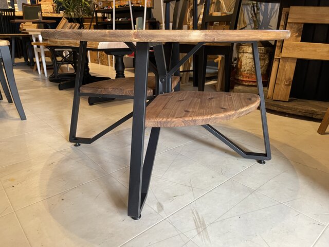 在庫あり 即納 ok hotaru 丸テーブル テーブル 机 ダーク ブラック 杉