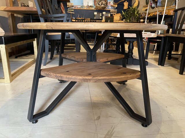 在庫あり 即納 ok hotaru 丸テーブル テーブル 机 ダーク ブラック 杉