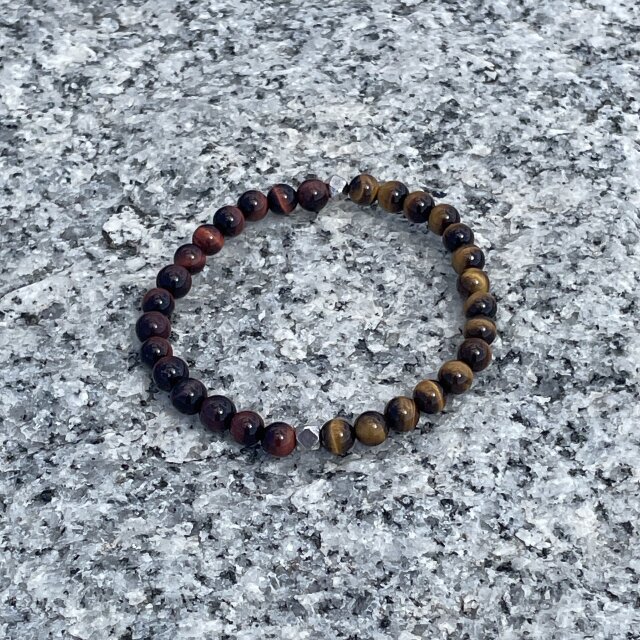 ブレスレット♡レッドタイガーアイ×イエロータイガーアイ