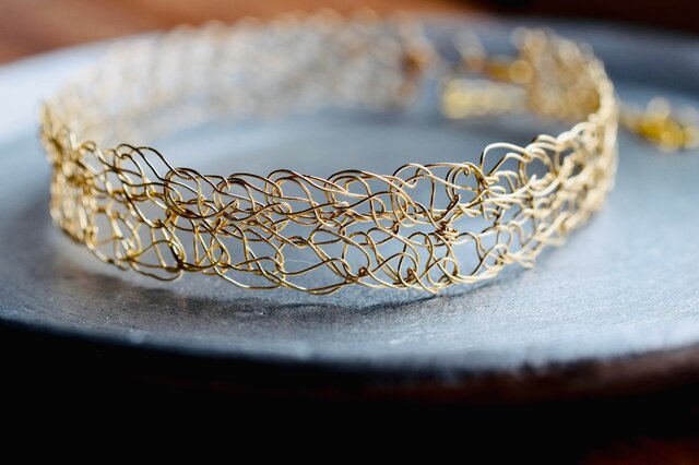 ゴールド編み込みブレスレット 編み込み チェーンブレスレット ゴールド シルバー ローズ