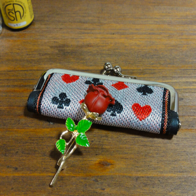 送料無料】《選べる！》トランプ柄 朱肉付きの印鑑ケース｜畳縁