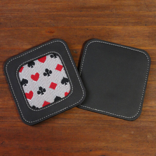 送料無料】《選べる！》トランプ柄 朱肉付きの印鑑ケース｜畳縁