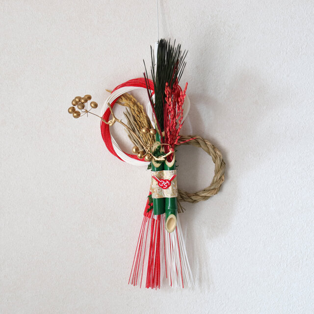 竹と水引きのしめ飾り #1213