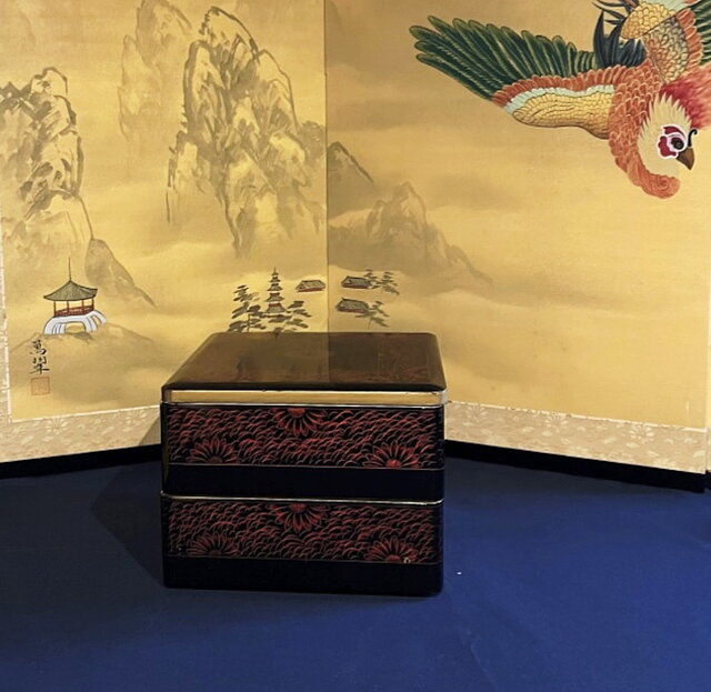 きんま塗り 讃岐漆器 二段重 yk0141 | iichi 日々の暮らしを心地よく