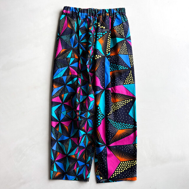 アフリカンワックスプリント　タックパンツ Mibalabala