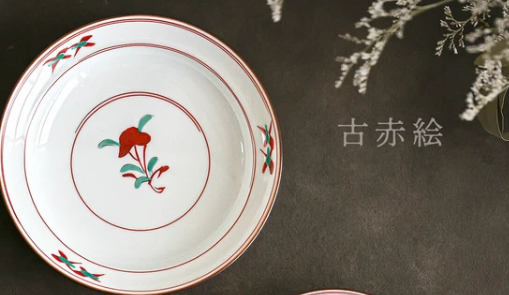 ◇新品◇【ギフトセット】 加藤五陶兵衛造 美濃焼古赤絵5寸皿2枚