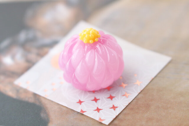 ガラスのミニチュア和菓子・練り切り ☆ガラスのミニチュア和菓子店