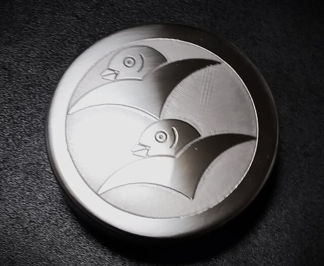オーダーメイド 彫金 小物入れ 60㎜サイズ ステンレス製
