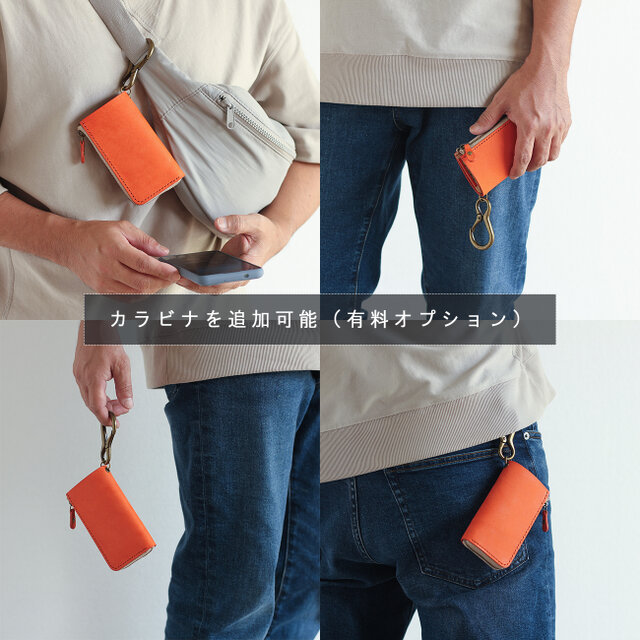キーケース Sサイズ LF-093 マルゴー×ヌメ革ツートン 牛革 レザー 革 財布 免許証 スマートキー 車関連収納
