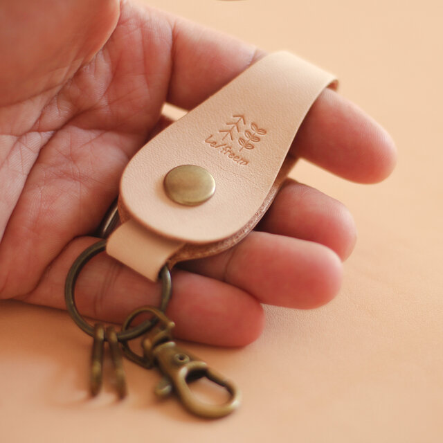 美品 RRL レザー キー フォブ ベルト キーホルダー 牛革