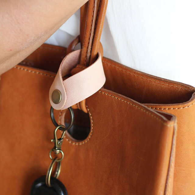 バッグストラップ LF-101 ヌメ革ALL レザー 牛革 キナリ 生成り バッグ簡単取り付 バッグホルダー ナチュラル