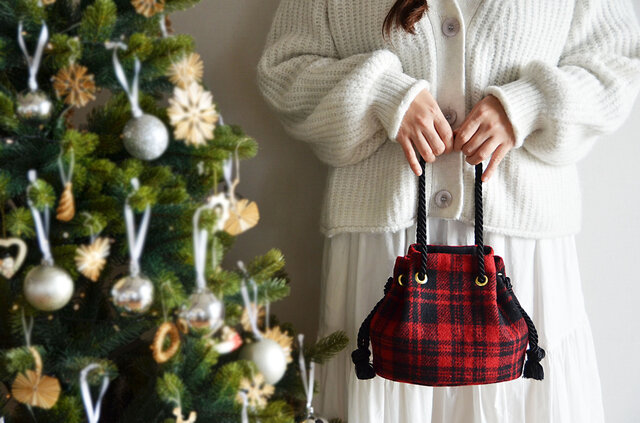 アスティエ クリスマス オーナメント バッグ ベージュ オーナメント