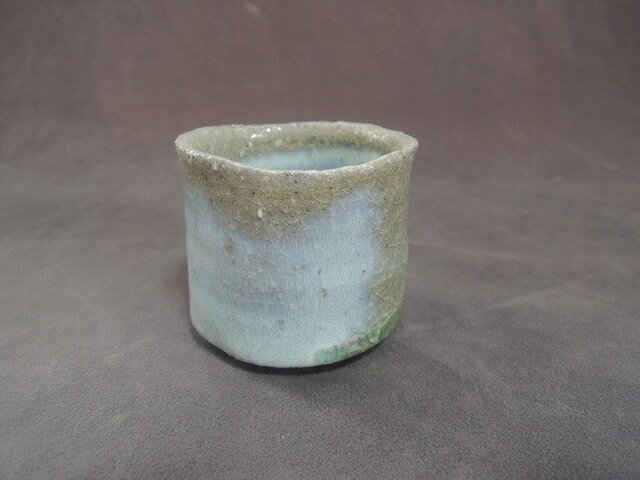 ぐい呑み 緋炎斑碧灰被ぐい呑み ,22 | iichi 日々の暮らしを心地よく
