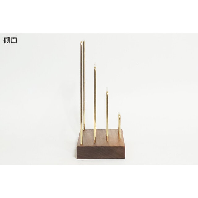 1950年代イタリア製無垢材と真鍮のレターホルダー 1950年代イタリア製無垢材と真鍮のレターホルダー 1950年代