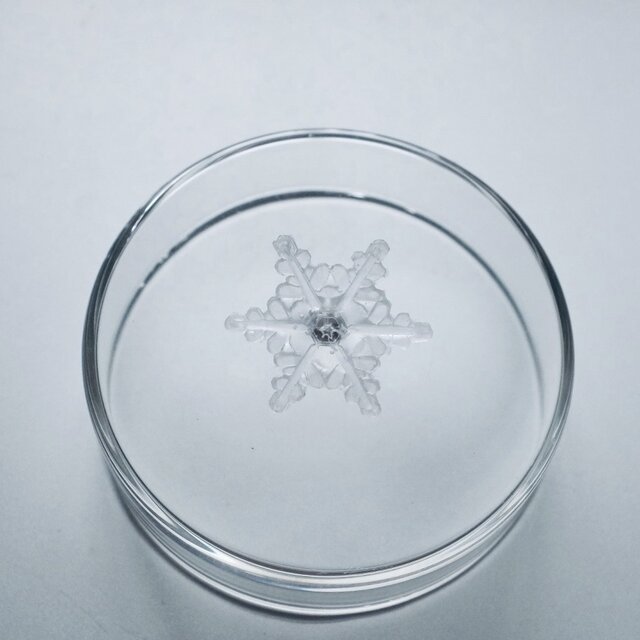 メルマガ掲載】雪、ついてるよ no.20 雪の結晶 ピンブローチ 多重星形