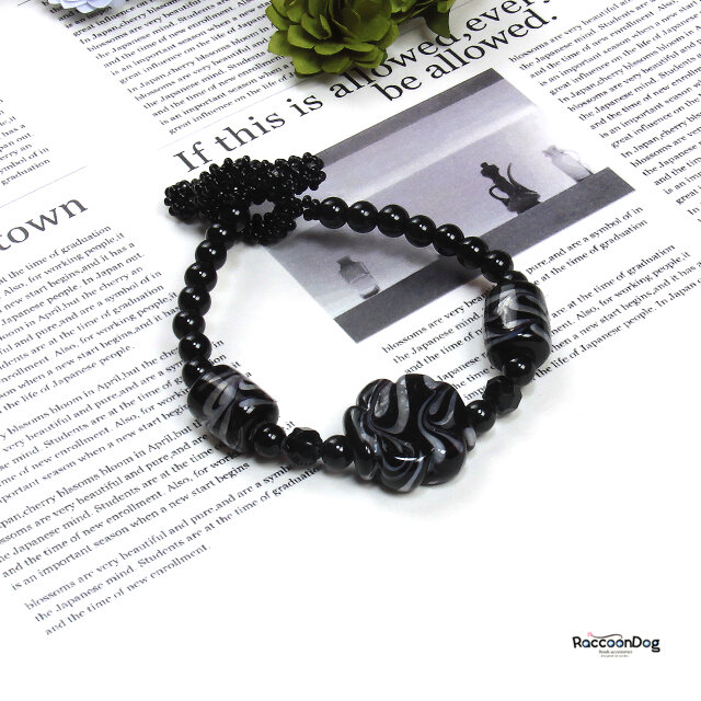 【一点物】ヴェネツィア風ビーズブレスレット【ヴェネツィア風ビーズ　ビーズブレスレット】 《ビーズアクセサリー》