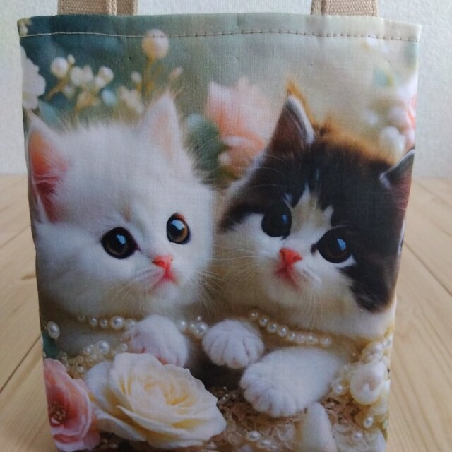 可愛いパネル生地　ハンドメイド　まちなしバッグ　ミニバック 可愛いパネル生地 ハンドメイド まちなしバッグ ミニバック