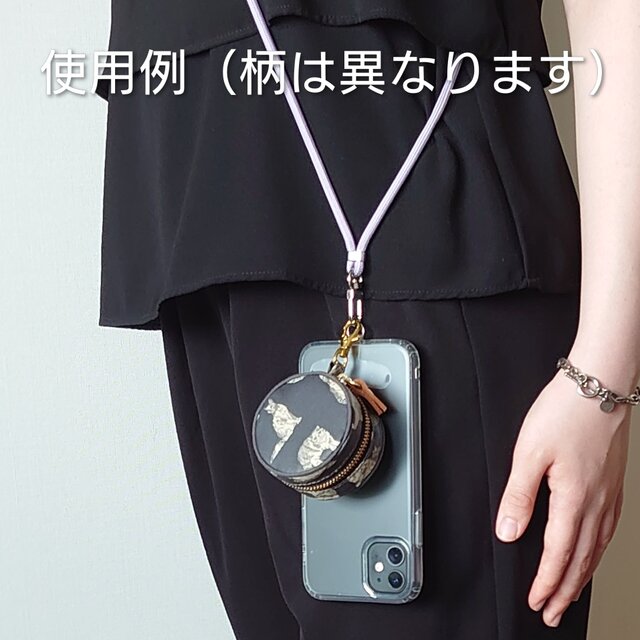 リバティ ラミネート クリアポーチS〈ミャオウ〉ブラック リバティプリントポーチ S ミャオウ | iichi 日々の暮らしを心地よく