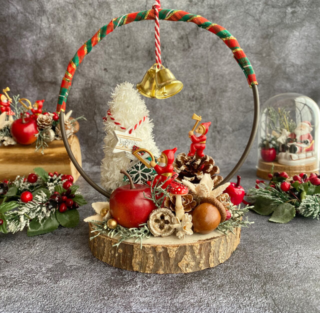 ご確認用 Merry Christmas 静かな森のクロス 17~18cm ご確認用 Merry Christmas 静かな森のクロス 17~18cm