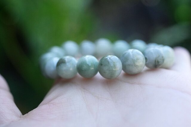 天然ミャンマー産本翡翠ブレスレット 15cm 天然ミャンマー産本翡翠ブレスレット 17cm