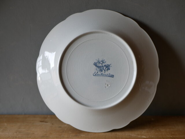 No.5 ディナープレート 宿り木 ヤドリギ フランスアンティーク