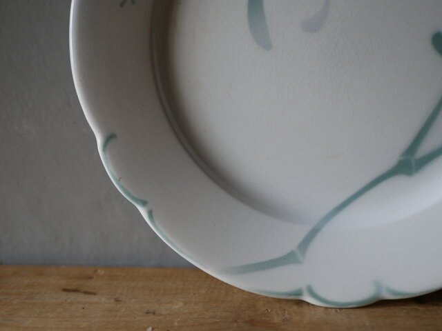 No.1 ディナープレート 宿り木 ヤドリギ フランスアンティーク