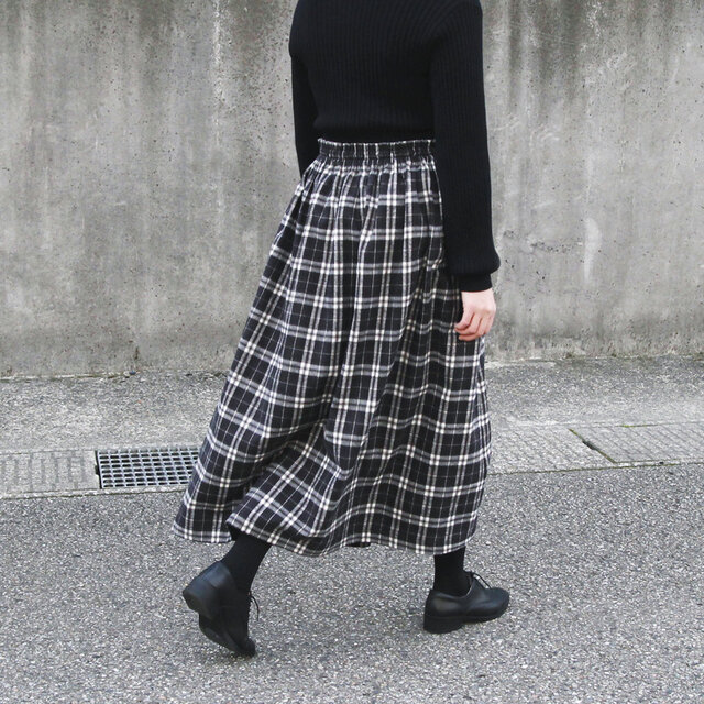 即納】柔らかくて心地良い 上質な肌触り シャギーチェック ロング