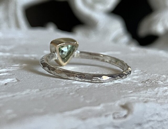 爽やかミントグリーン トルマリン・リング（silver925/k10） | iichi