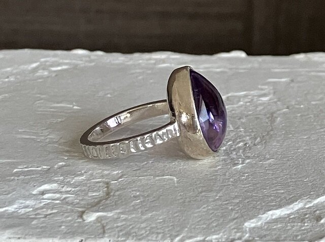 大粒なみだのアメトリン・リング（silver925） | iichi 日々の暮らしを