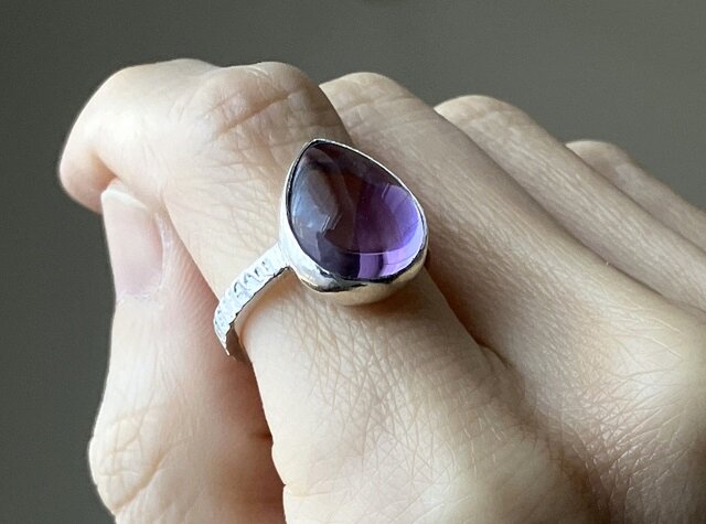 大粒なみだのアメトリン・リング（silver925） | iichi 日々の