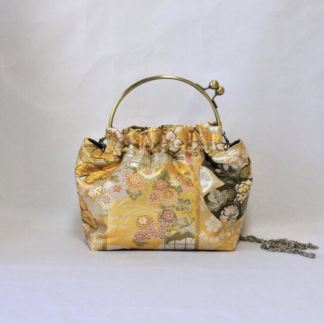 着物リメイク ポーチフレームのショルダーバッグ | iichi 日々の暮らし