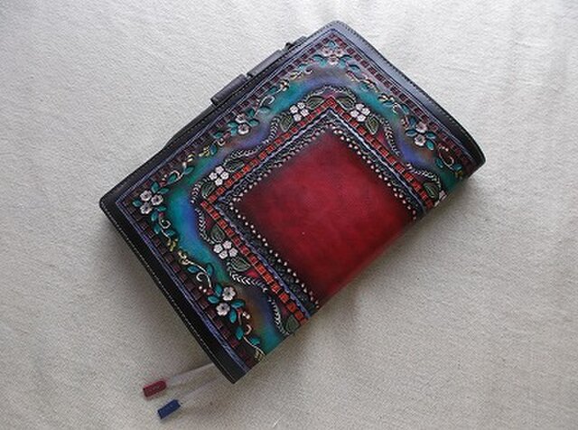 ほぼ日手帳カズン対応 A5サイズ手帳カバー レザー 刻印＆拭き