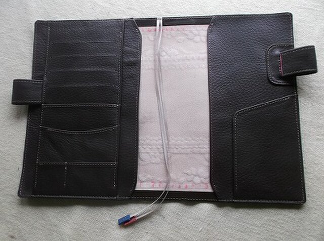 ほぼ日手帳カズン対応 A5サイズ手帳カバー レザー 刻印＆拭き染め