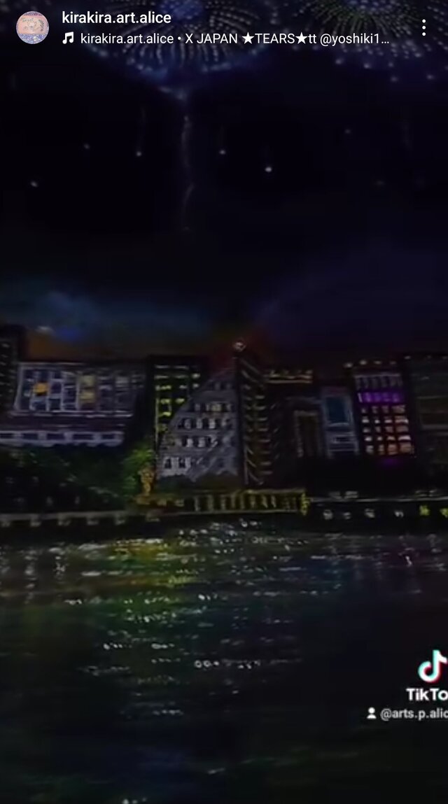 KIRAKIRA ART ALICE☆【心の花火が咲いた2024】アクリル画 | iichi