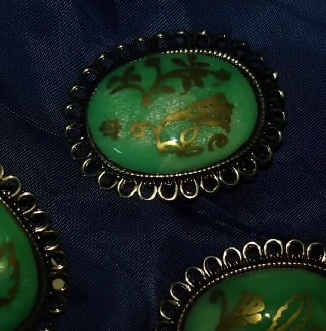 七宝焼☆ボタニカルシリーズ☆キラキラブローチ☆ | iichi 日々の