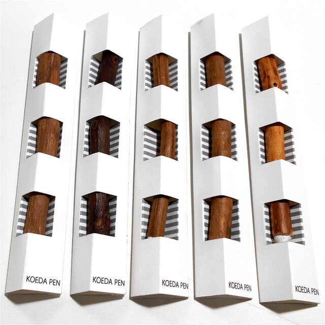 ▲パッケージの小枝ペンA