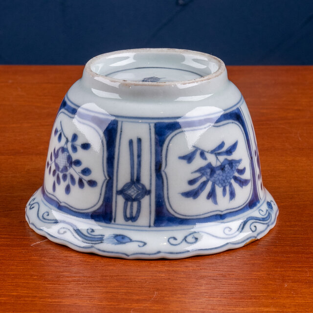古伊万里 染付 芙蓉手花鳥文 向付 江戸後期 E1188C | iichi 日々