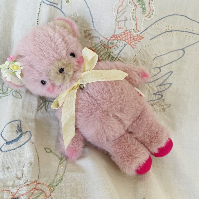 ピンク色のくまちゃんペア | iichi 日々の暮らしを心地よくする